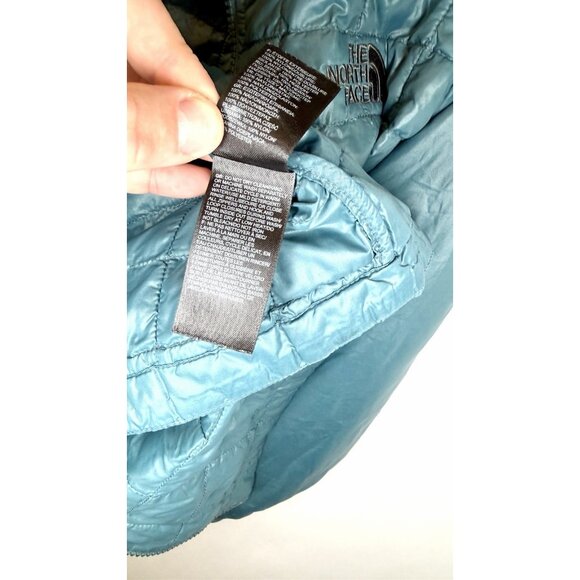 Men’s The North Face Thermoball Full Zip Long Sleeve Quilted Puff Green Jacket S - Picture 9 of 15